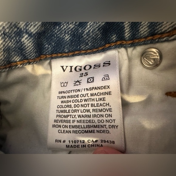 VIGOSS Stevie Straight Crop‎ Jeans  Size 25 - Picture 8 of 9